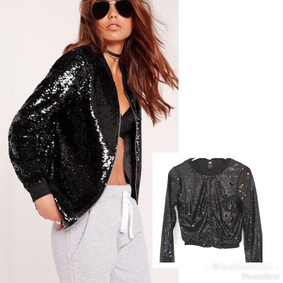 H&m sequin bomber jacket Clearance